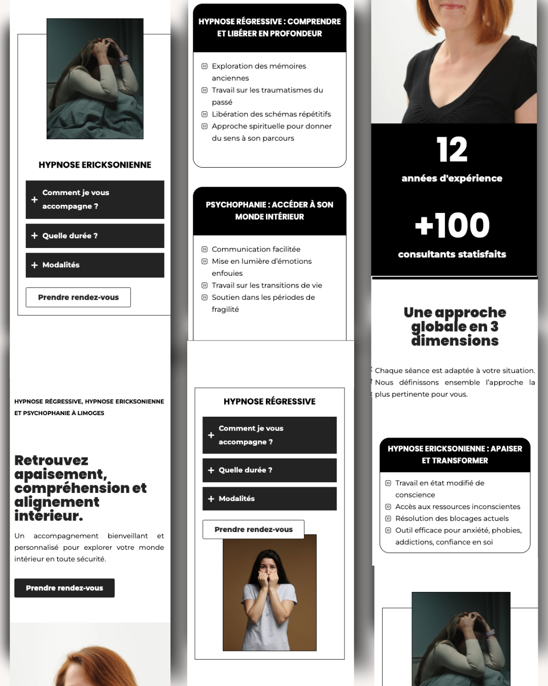 portfolio site internet thérapeute