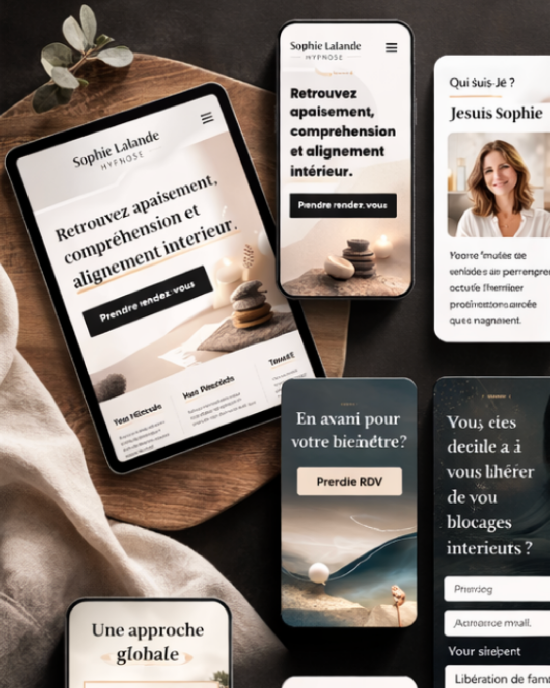 portfolio site internet thérapeute