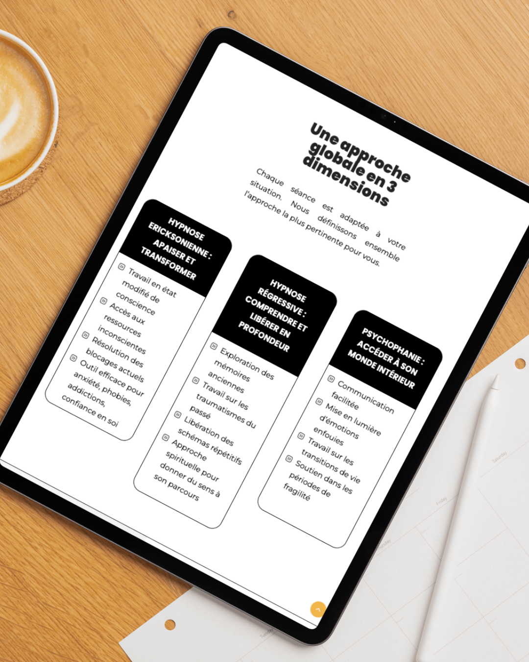 portfolio site internet thérapeute